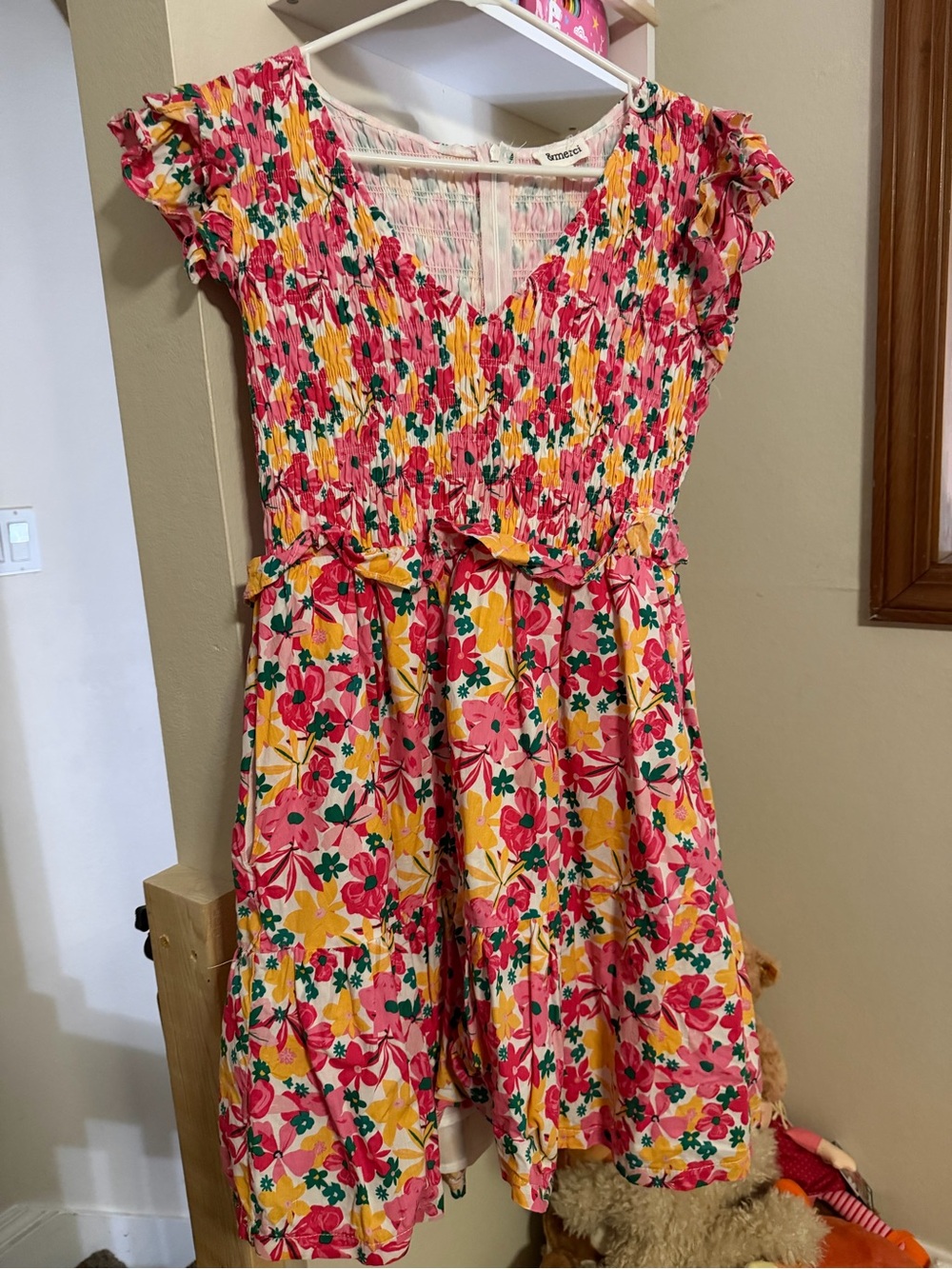Pink Floral Summer Dress
